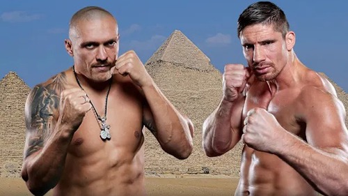 Oleksandr Usyk bảo vệ đai hạng nặng tại Kim tự tháp Giza