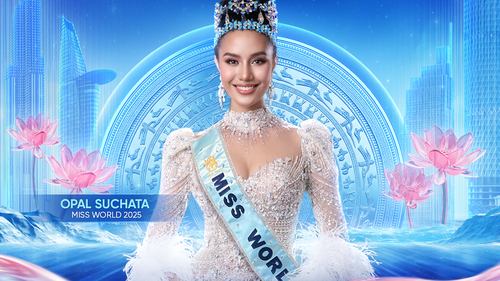 Hoa hậu Thế giới Opal Suchata đến TP. HCM tham dự Chung kết Miss World Vietnam 2025