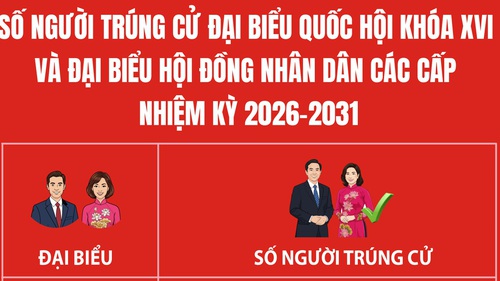 500 người trúng cử Đại biểu Quốc hội khóa XVI