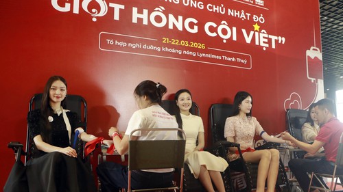 Các hoa hậu, á hậu, người đẹp tham gia hiến máu tại “Chủ nhật Đỏ” Phú Thọ