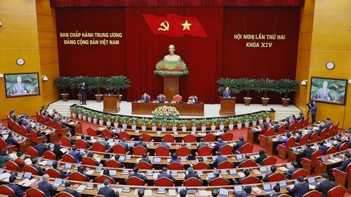 Thông cáo báo chí ngày làm việc thứ nhất Hội nghị Trung ương 2 khoá XIV