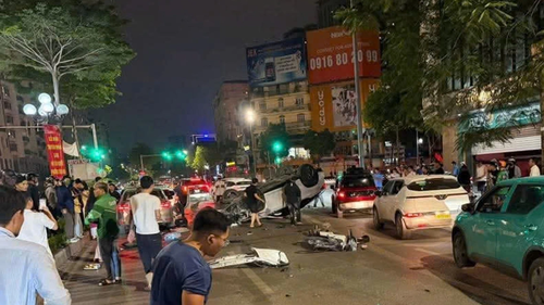 Xác định danh tính tài xế gây tai nạn liên hoàn tại phố Trung Kính, Hà Nội