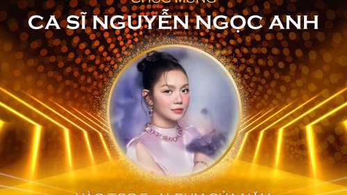 Ca sĩ Nguyễn Ngọc Anh chia vui với fan ngay trong đêm khi lọt Top 5 đề cử giải Cống hiến 2026