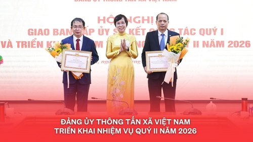 Đảng ủy Thông tấn xã Việt Nam triển khai nhiệm vụ quý II năm 2026