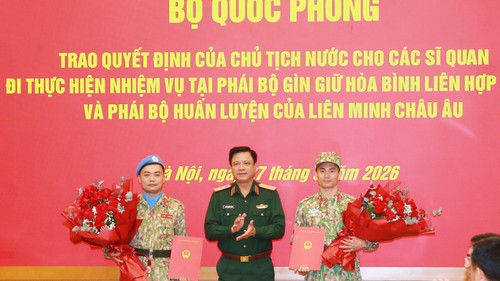 Lần đầu tiên Việt Nam có sĩ quan Tác chiến quân sự hỗn hợp tại UNISFA