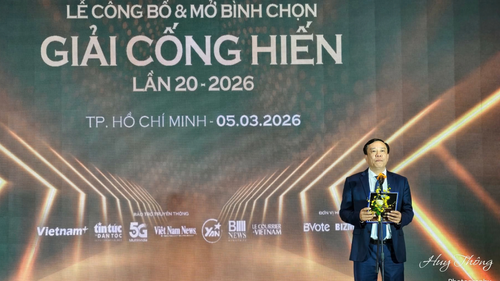 Phát biểu của Trưởng BTC tại Lễ Công bố Giải thưởng Cống hiến lần thứ 20 - năm 2026