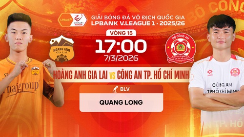 Link xem trực tiếp bóng đá Hoàng Anh Gia Lai vs Công An TPHCM 17h00 hôm nay, V-League vòng 15