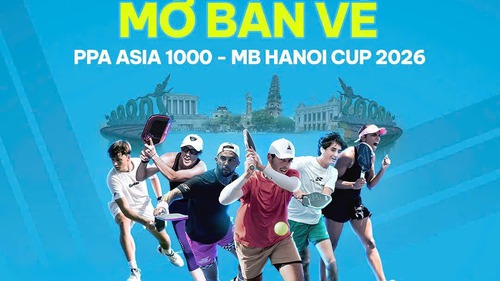 Giá vé giải pickleball tại Hà Nội gây 'choáng' khi vé VIP chạm mốc 20 triệu đồng