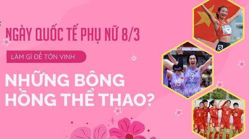 Ngày Quốc tế Phụ nữ 8/3: Cùng tôn vinh những đóa hồng thể thao! 