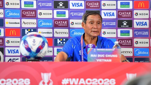 HLV Mai Đức Chung đặt mục tiêu giành điểm trước Nhật Bản