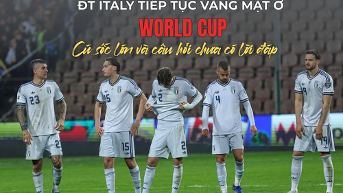 ĐT Italy tiếp tục vắng mặt ở World Cup: Cú sốc lớn và câu hỏi chưa có lời đáp