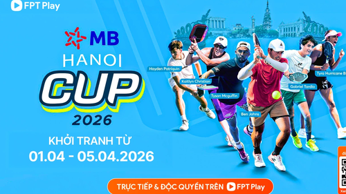 Link xem trực tiếp pickleball MB Hanoi Cup 2026 hôm nay 1/4