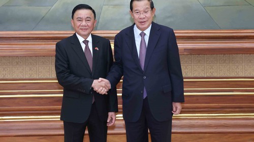 Thường trực Ban Bí thư Trần Cẩm Tú hội kiến Quyền Quốc trưởng, Chủ tịch Đảng Nhân dân Campuchia, Chủ tịch Thượng viện Campuchia Hun Sen