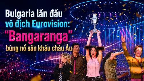 Bulgaria lần đầu vô địch Eurovision: "Bangaranga" bùng nổ sân khấu châu Âu