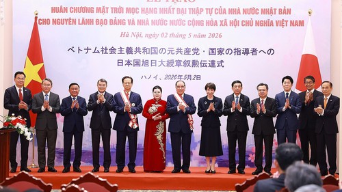 Nhật Bản trao tặng Huân chương Mặt trời mọc cho nguyên lãnh đạo Đảng, Nhà nước Việt Nam