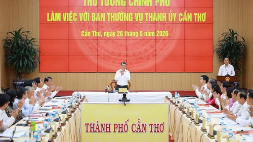 Thủ tướng làm việc với Ban Thường vụ Thành uỷ Cần Thơ