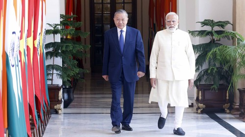 Tổng Bí thư, Chủ tịch nước Tô Lâm và Thủ tướng Ấn Độ Narendra Modi gặp hẹp