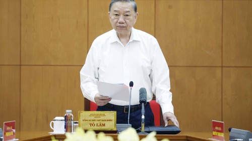 Tổng Bí thư, Chủ tịch nước làm việc với Đảng uỷ Chính phủ về tổng kết Nghị quyết số 24 - NQ/TW