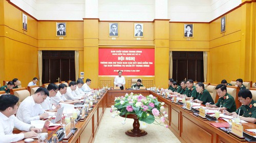 Thông qua dự thảo báo cáo kết quả kiểm tra tại Ban Thường vụ Quân ủy Trung ương