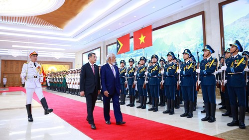Thủ tướng Lê Minh Hưng chủ trì lễ đón chính thức Thủ tướng Timor-Leste
