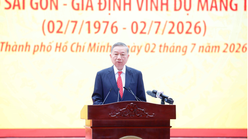 Tổng Bí thư, Chủ tịch nước Tô Lâm dự Lễ kỷ niệm 50 năm Ngày thành phố Sài Gòn - Gia Định vinh dự mang tên Chủ tịch Hồ Chí Minh