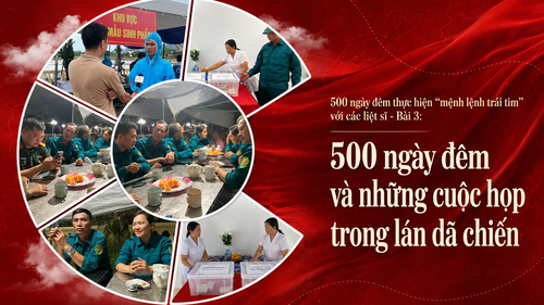 500 ngày đêm thực hiện "mệnh lệnh trái tim"
với các liệt sĩ - Bài 3: 500 Ngày đêm và những cuộc họp trong lán dã chiến