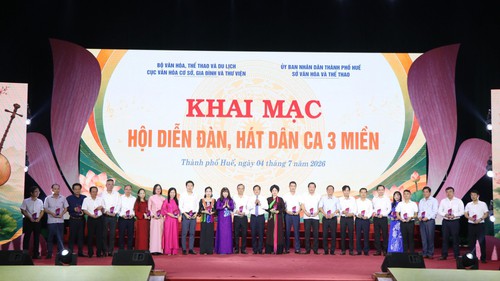 Khai mạc Hội diễn Đàn, hát dân ca 3 miền năm 2026