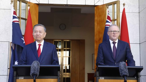 Tổng Bí thư, Chủ tịch nước Tô Lâm và Thủ tướng Australia gặp gỡ báo chí