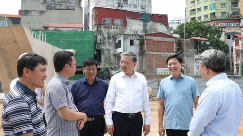 Tổng Bí thư, Chủ tịch nước Tô Lâm kiểm tra thực tế một số dự án tại Hà Nội