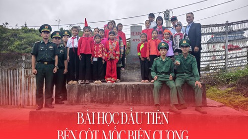Bài học đầu tiên bên cột mốc biên cương