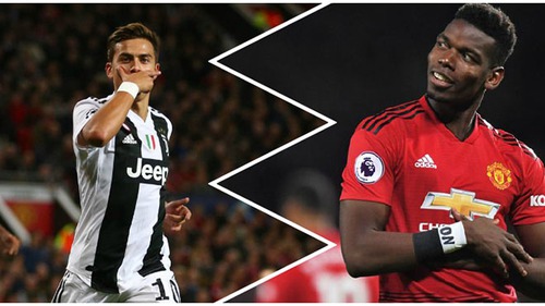 Juventus đề nghị MU đổi Pogba lấy Dybala