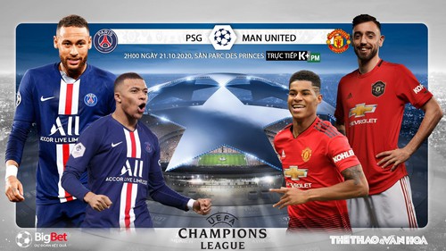 Soi kèo nhà cái PSG vs MU. Vòng bảng Cúp C1 Châu Âu. Trực tiếp K+PM