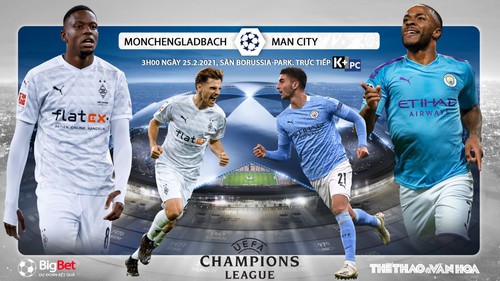 Soi kèo nhà cái Gladbach vs Man City. Lượt đi vòng 1/8 Cúp C1