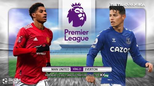 Soi kèo nhà cái MU vs Everton. K+PM trực tiếp bóng đá Ngoại hạng Anh