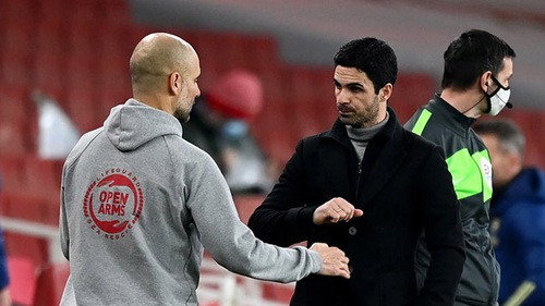 Mikel Arteta thừa nhận sai lầm khi đối đầu với Pep Guardiola