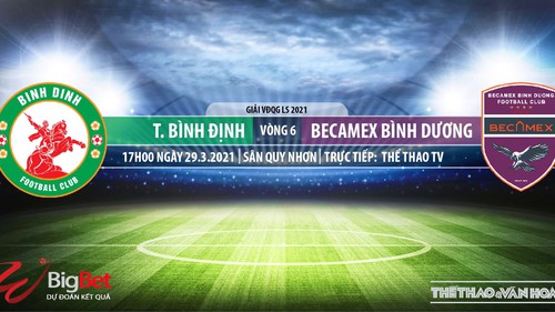 Soi kèo nhà cái Bình Định vs Bình Dương. TTTV trực tiếp bóng đá V-League 2021