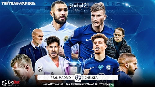 Soi kèo nhà cái Real Madrid vs Chelsea. K+, K+PM trực tiếp bóng đá Champions League