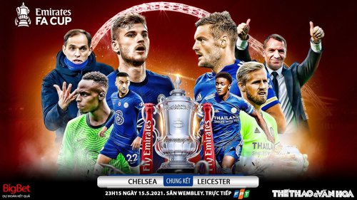 Soi kèo nhà cái Chelsea vs Leicester. FPT Play trực tiếp bóng đá chung kết FA Cup