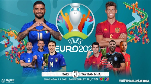 Kèo nhà cái. Soi kèo Ý vs Tây Ban Nha. VTV3 VTV6 trực tiếp bóng đá EURO 2021