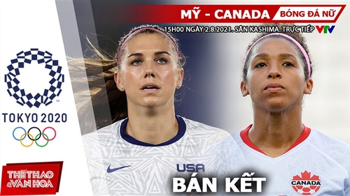 Soi kèo nhà cái Mỹ vs Canada, bóng đá nữ Olympic 2021 vòng bán kết (15h ngày 2/8)