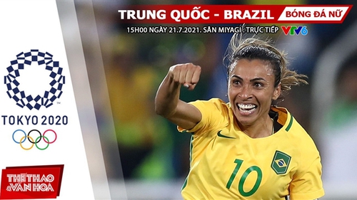 Kèo nhà cái. Soi kèo bóng đá nữ Trung Quốc vs Brazil. VTV6 trực tiếp Olympic 2021