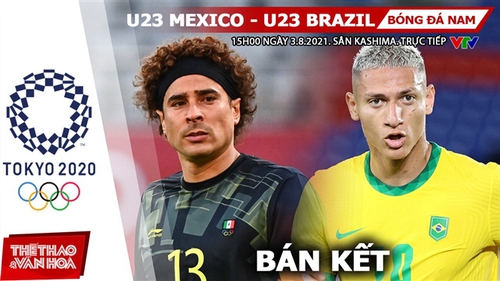 Soi kèo nhà cái U23 Mexico vs Brazil, bóng đá nam Olympic 2021 (15h ngày 3/8)