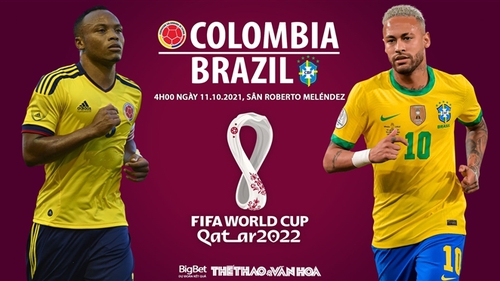 Soi kèo nhà cái Colombia vs Brazil. Nhận định, dự đoán bóng đá World Cup 2022 (4h00, 11/10)