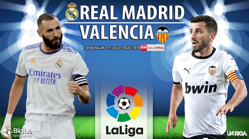 Soi kèo nhà cái Real Madrid vs Valencia. Nhận định, dự đoán bóng đá La Liga (3h00, 9/1)