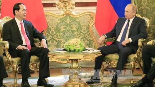 Chủ tịch nước Trần Đại Quang hội đàm với Tổng thống LB Nga Vladimir Putin