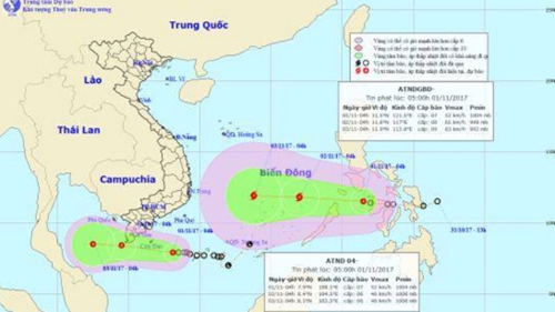 Áp thấp nhiệt đới gần Côn Đảo, lũ trên các sông từ Quảng Nam đến Khánh Hòa tiếp tục lên