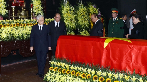 Lễ tang đồng chí Trung tướng Đồng Sỹ Nguyên