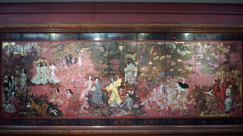 Kỳ công của bảo vật sơn mài 'Vườn Xuân Trung Nam Bắc'