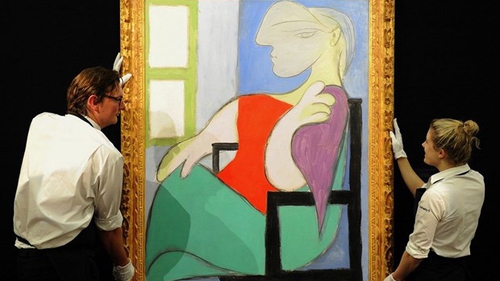 Tranh vẽ 'Nàng thơ' của Picasso được bán với giá 103 triệu USD