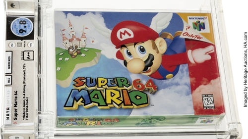 Băng video game Super Mario 64 được bán với giá kỷ lục 1,56 triệu USD